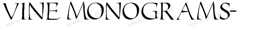 Vine Monograms字体转换